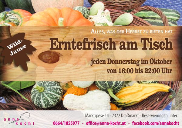 Erntefrisch am Tisch